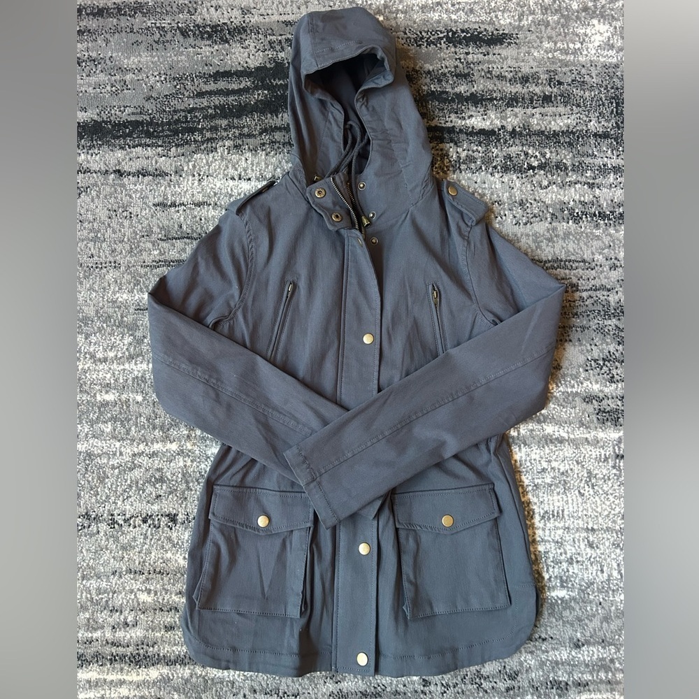 EDEN SOCIETY Holly Contrast Hood Cargo Jacket